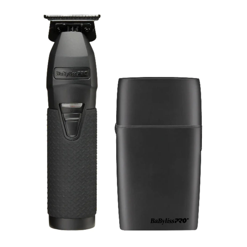BaBylissPRO BlackFX Trimmer & Double-Foil Shaver Prepack #FXTSMBPK