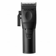 BabylissPRO hair clipper shown upright on a white background, with a small inset showing the upgraded blade packaging and blade detail.