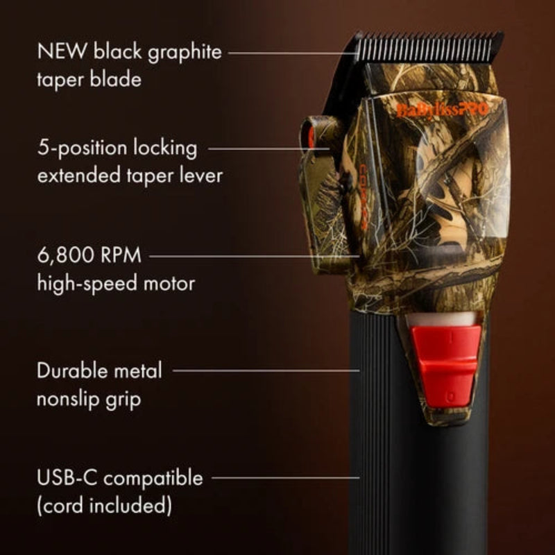 BaBylissPRO® COREFX Professional Performance Clipper (Camo)