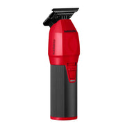A red and black cordless hair clipper shown from a side profile on a solid white background. The brand name 'bubbliz' is visible on the upper body of the clipper.