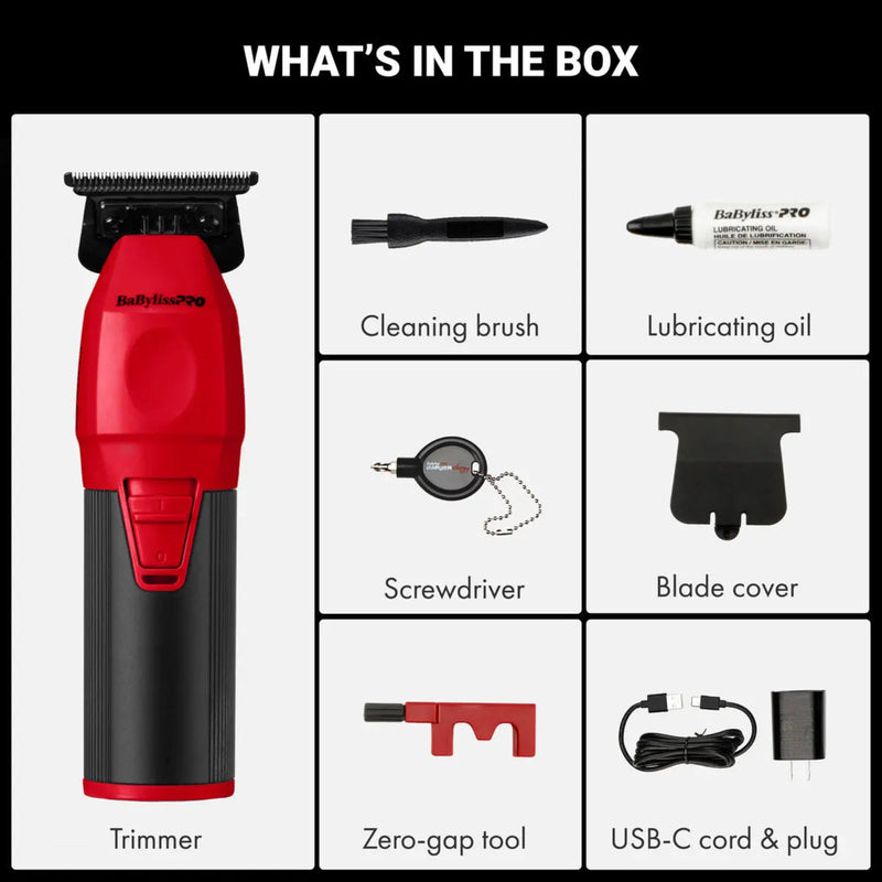 BaBylissPRO COREFX Professional Performance Red Trimmer