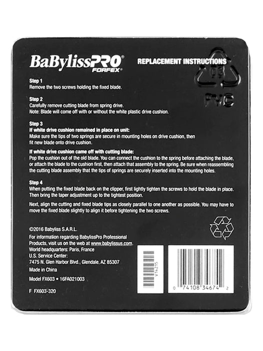 babylisspro forfex japanese steel replacement blade