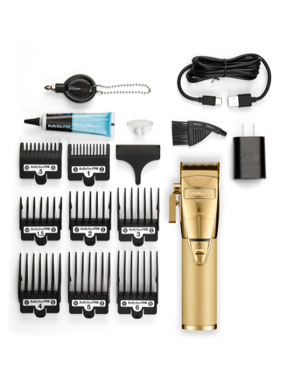 BaBylissPRO GOLDFX+ All-Metal Lithium Nedic Clipper #FX870NG