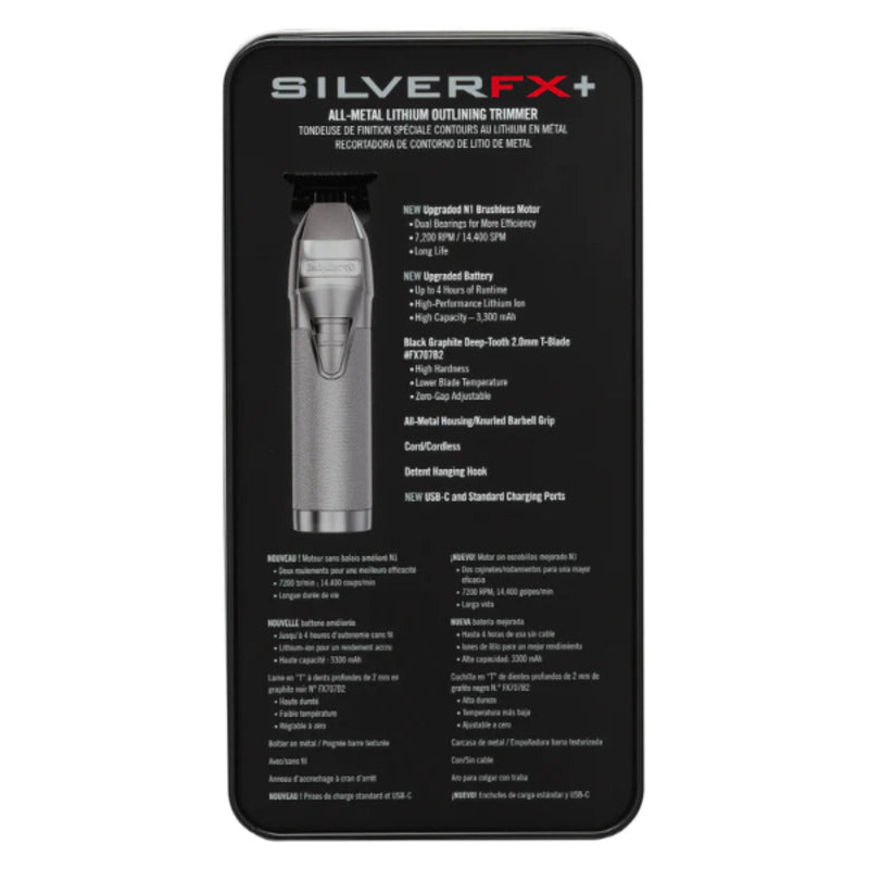 babylisspro goldfx metal lithium nedic silver outling trimmer