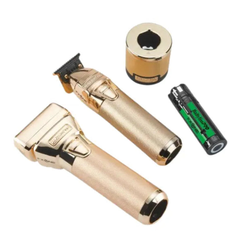 BaBylissPRO FXONE GOLDFX Prepack de rasuradora y patillera totalmente metálicas #FX1FSTGPK