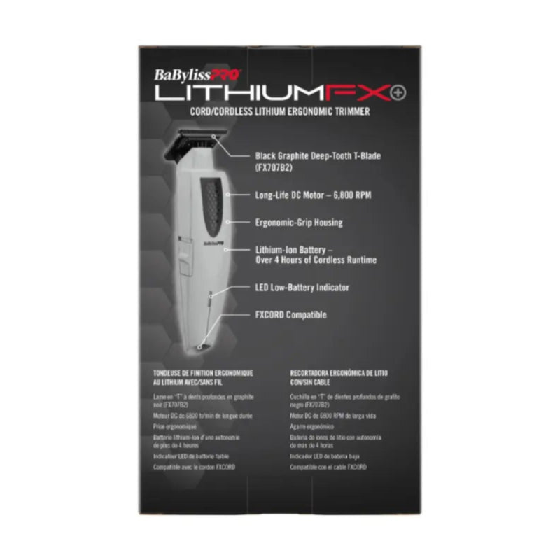 BaBylissPRO LithiumFX+ Limited Edition Cord/Cordless Ergonomic Trimmer