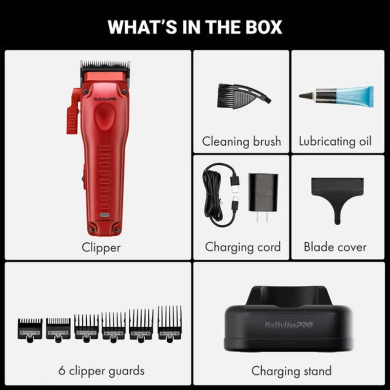 BaBylissPRO Limited Edition Red LO-PROFX Compact High-Performance Clipper