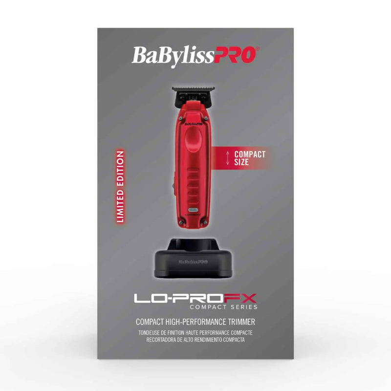 BaBylissPRO Limited Edition Red LO-PROFX Compact High-Performance Trimmer