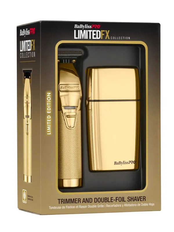 BaByliss PRO LimitedFX Gold バリカンセット　レア BaBylissPRO LimitedFX Gold Trimmer and Double Foil Shaver