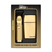 BaBylissPRO LimitedFX Collection Trimmer and Double-Foil Shaver Gold