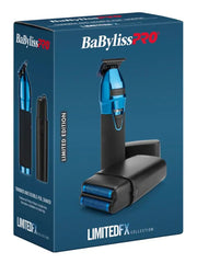 BaBylissPRO LimitedFX Black & Blue Trimmer & Double-Foil Shaver Prepack