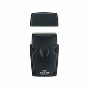 A black BaBylissPRO 2000 electric shaver shown disassembled with its head detached above the main body, on a solid white background.