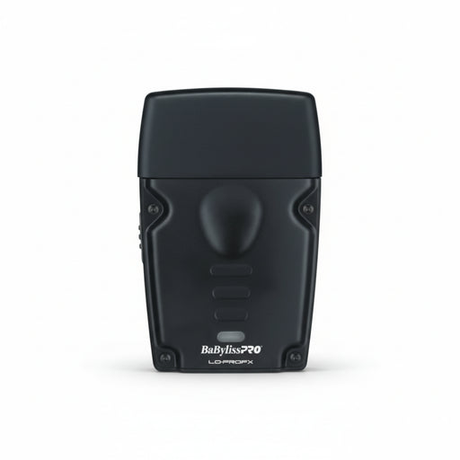 A black BabylissPRO LDProFX wireless hair dryer attachment shown from the front against a plain white background.