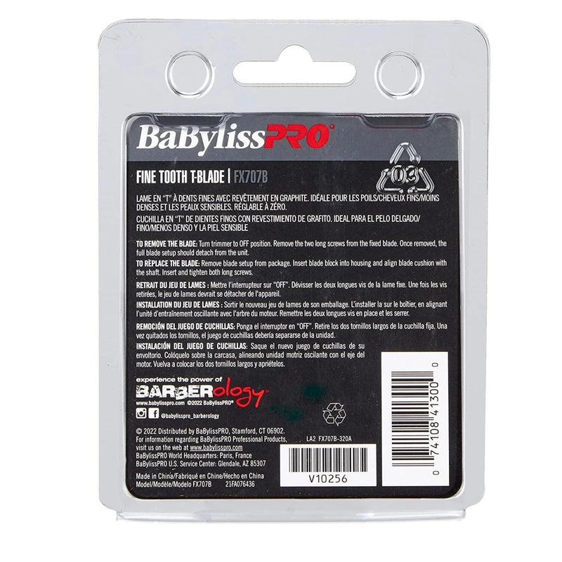 babylisspro fine tooth black graphite trimmer replacement blade