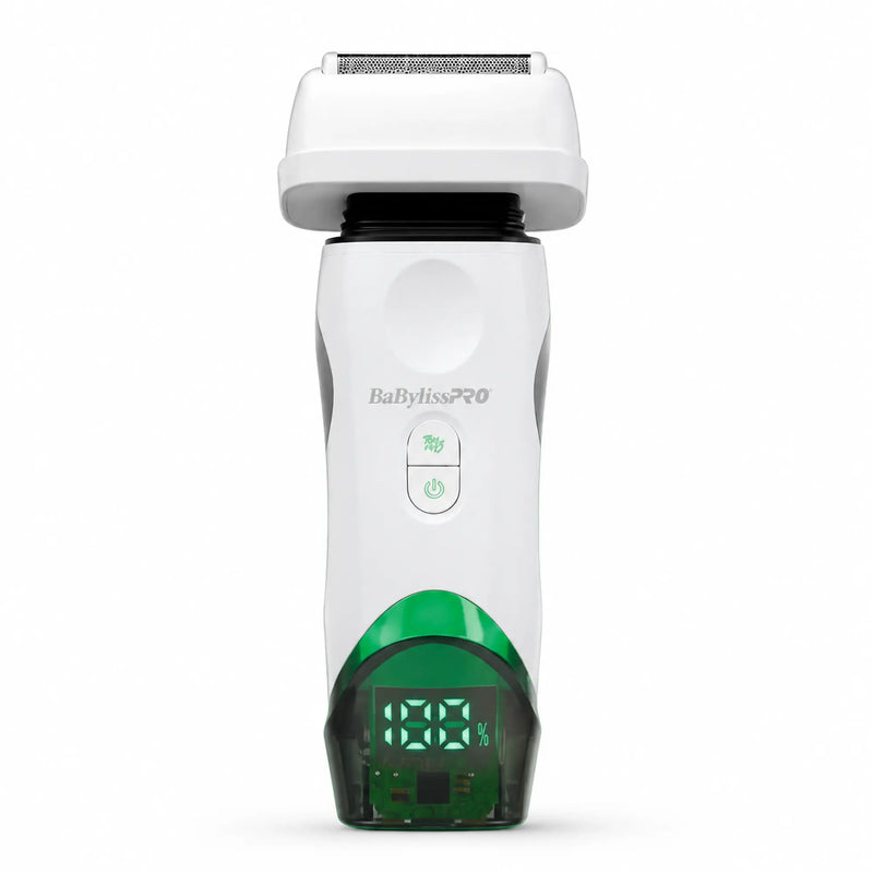 BaBylissPRO® x Tomb 45® Wireless-Charging Double-Foil Shaver (White)