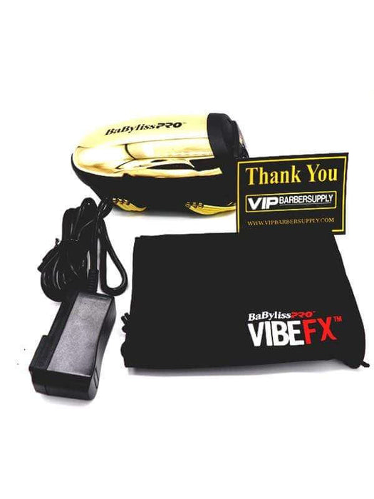 babylisspro vibefx gold profesional cord cordless massager