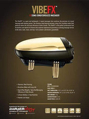 babylisspro vibefx gold profesional cord cordless massager