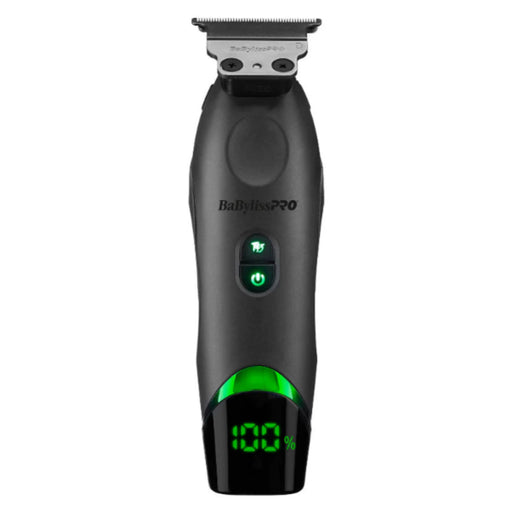 BaBylissPro hair trimmer with digital display on a white background