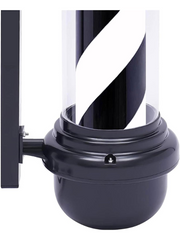 Barber Signature Barber Pole with Two Lights Chrome or Black