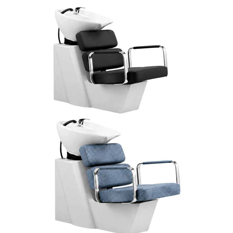 Barber Signature Oasis Shampoo bowl in assorted colors black and blue