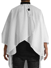barber strong barber cape black w white pinstripe