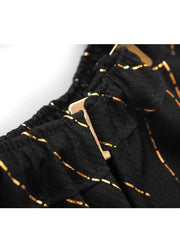 barber strong cape black with gold pinstripe