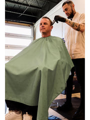 barber strong cutting cape shield army green