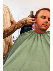 barber strong cutting cape shield army green