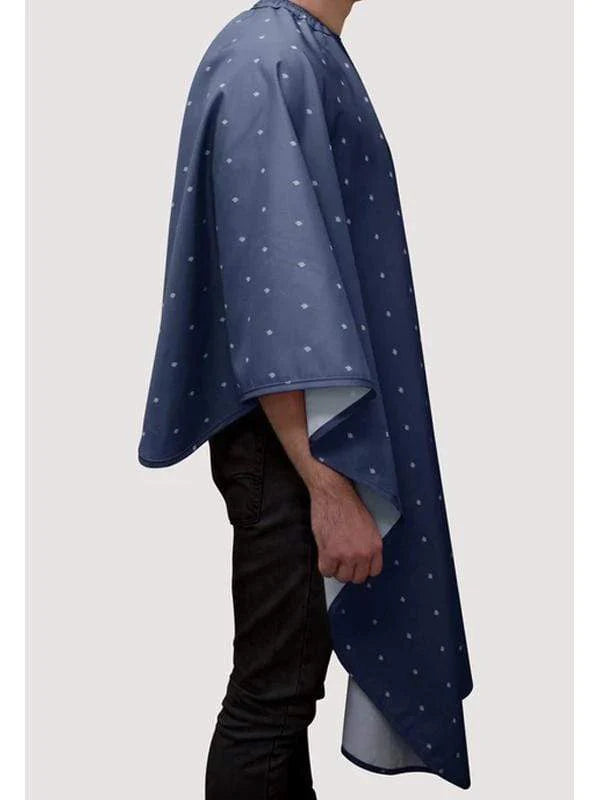 barber strong cutting cape shield blue