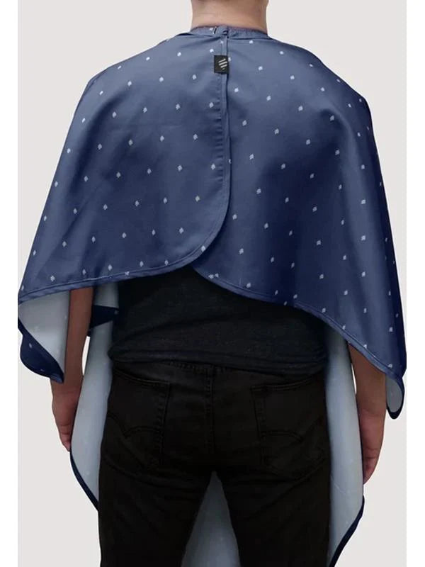 barber strong cutting cape shield blue