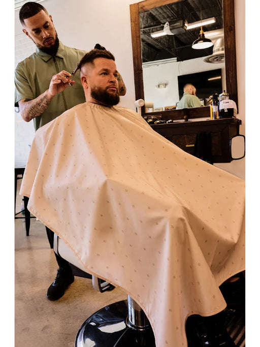 barber strong cutting cape shield khaki