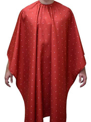 barber strong cutting cape shield red