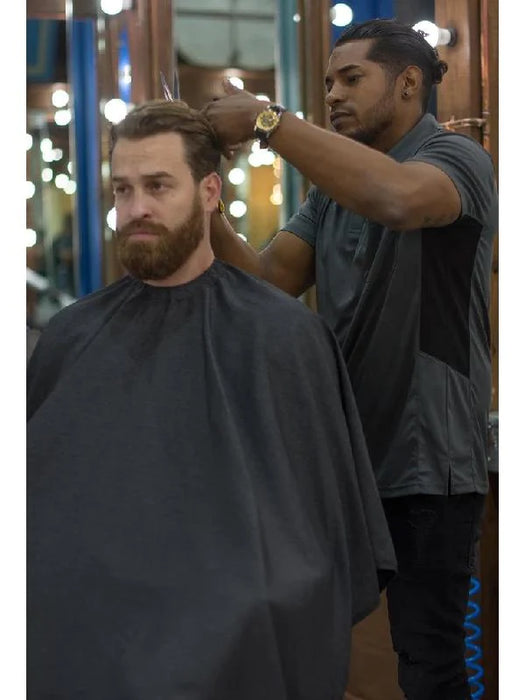 barber strong the barber cape gunmetal grey
