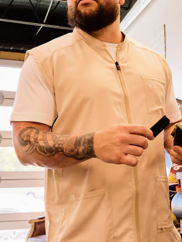 barber strong the barber vest