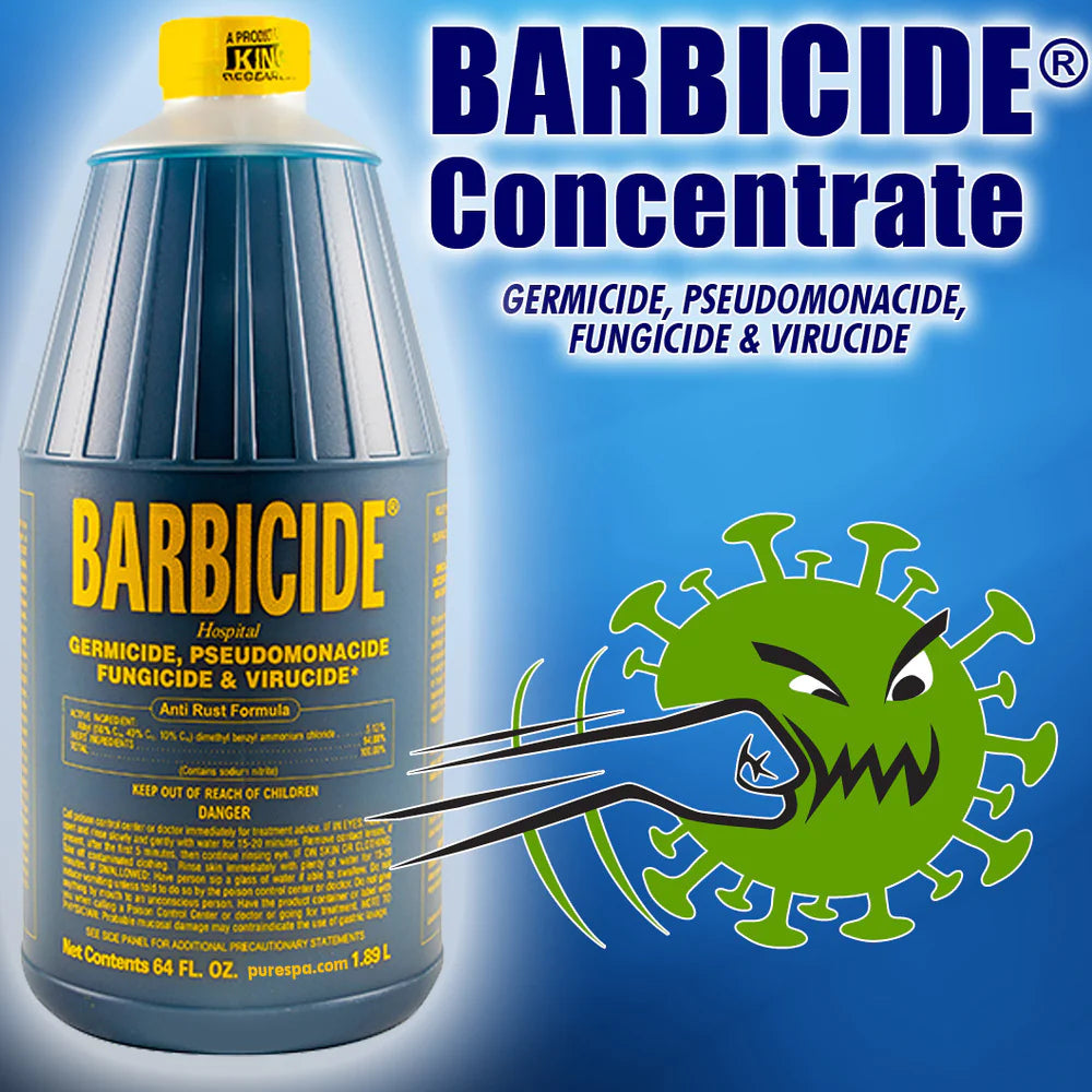 Barbicide Disinfectant 64 oz - Salon Grade Sanitation — Vip Barber