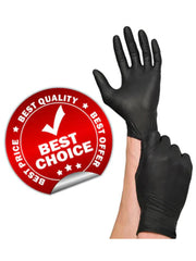 Black Nitrile Gloves
