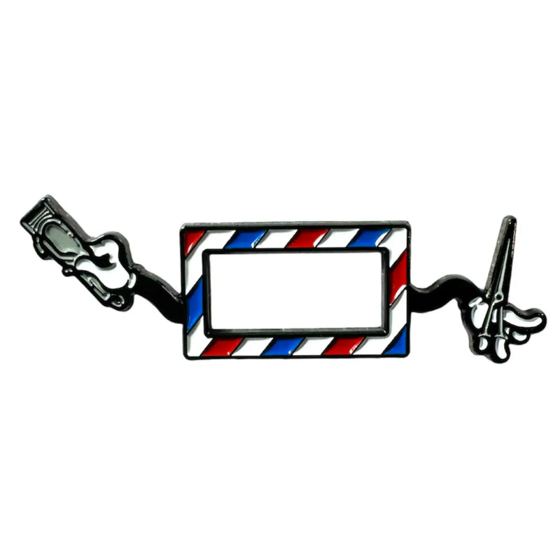 Blood Veins & Bandages Always Ready Barber Frame Pin - Traditional Batterman