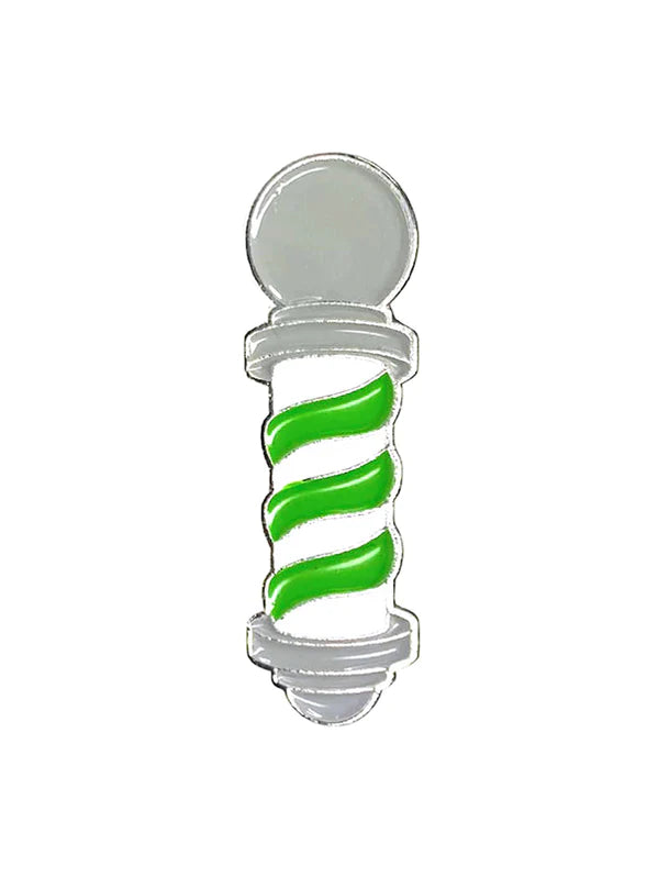 blood veins bandages barber pole barber pin green