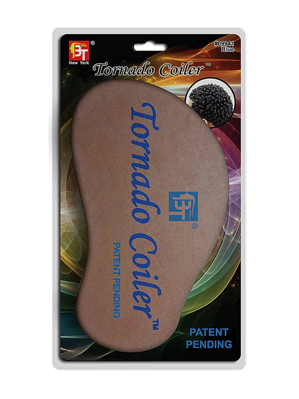 bt tornado coiler hair brush sponge 8mm blue
