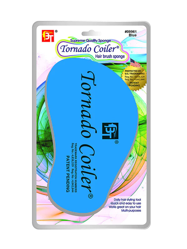 bt tornado coiler hair brush sponge