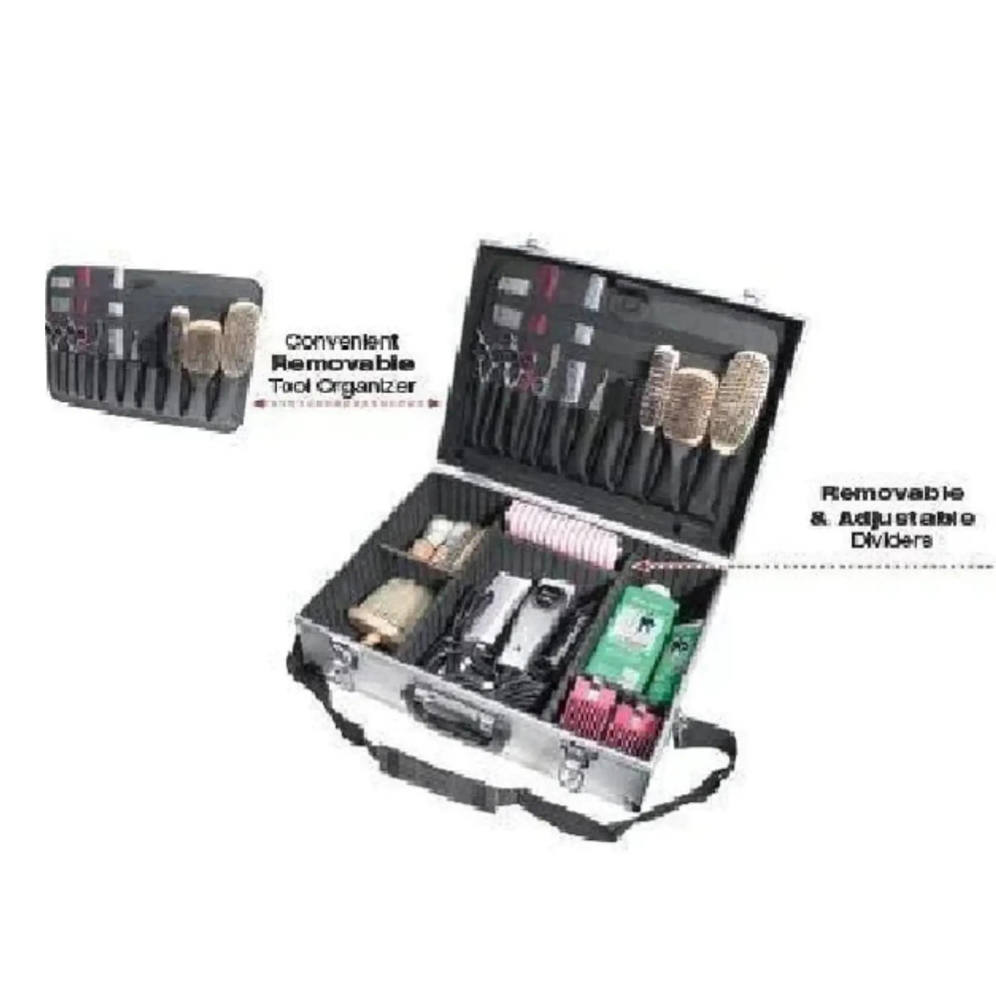 Burmax City Lights Metal Barber Case: Secure & Stylish Tool