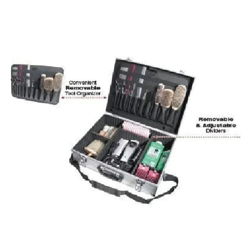 Burmax City Lights Barber Case Metal Open