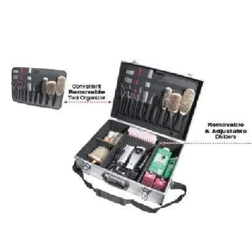 Burmax City Lights Barber Case Metal Open