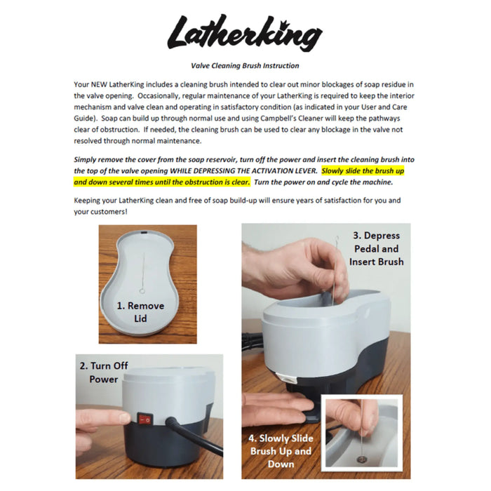 Campbell's Lather Machine Lather King Hot Lather Machine