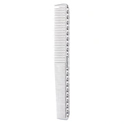 Champion Control 8.5-inch styling comb CC33, silver aluminum comb with fine and coarse teeth