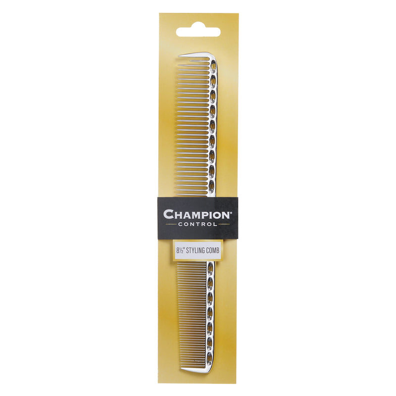 Champion Control 8.5-inch styling comb CC33 in original gold retail packaging