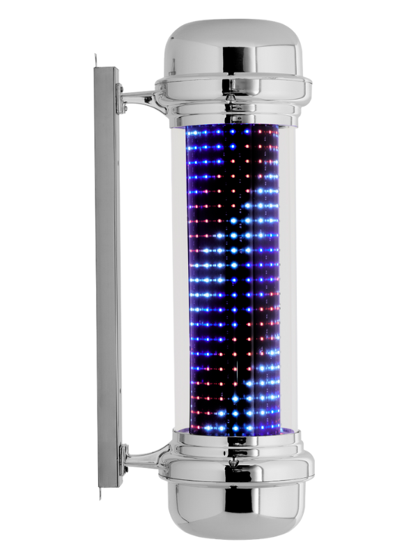 Poste de barbero LED Scalpmaster City Lights "Plateado"