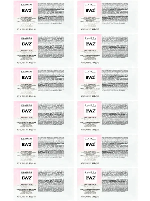 Clairol BW2 Powder Lightener Packette 1oz 12-Pack