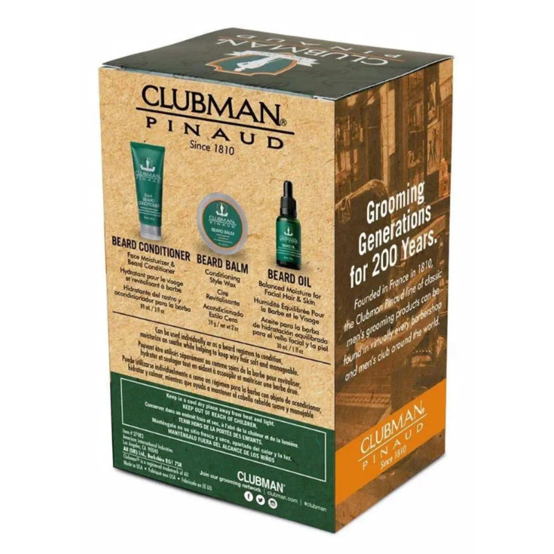 Clubman Beard 3 Piece Kit 4