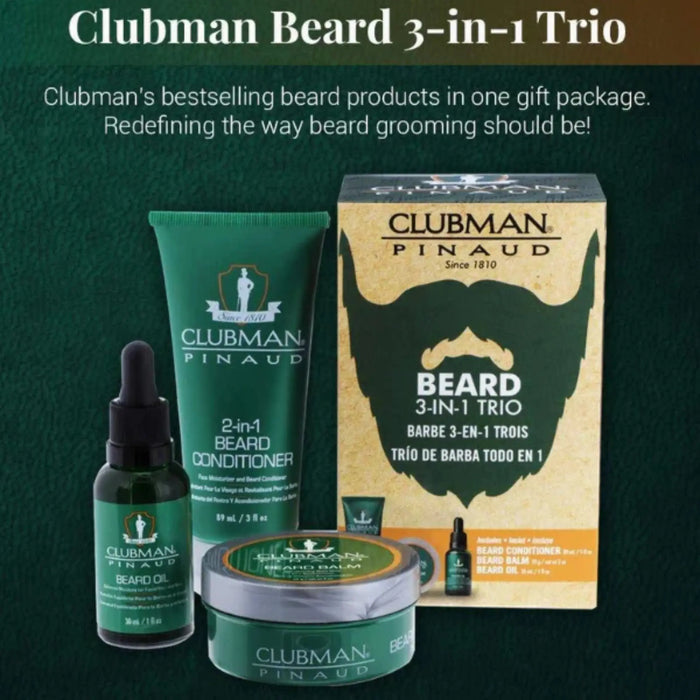 Clubman Beard 3 Piece Kit 5